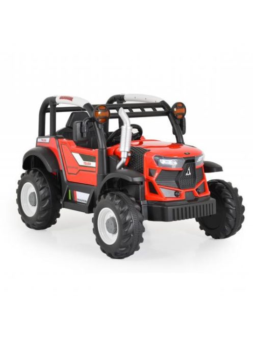 MONI Harvest elektromos, akkumulátoros traktor piros 2 motoros 