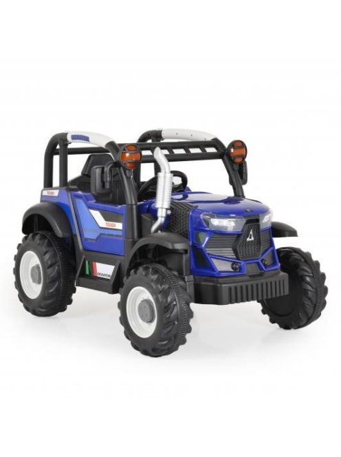 MONI Harvest elektromos , akkumulátoros traktor, kék 2 motoros 