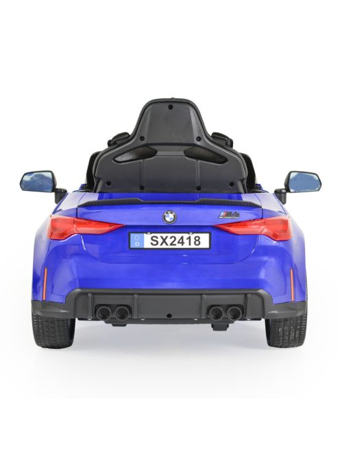 BO BMW M4 elektromos kisautó 2motor, 110cm, 30kg-ig KÉK