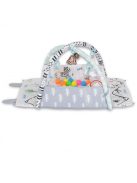 HAPPY SPACE Rabit játszószőnyeg NYUSZIS állatos, szögletes, 20 db labdával textil, műa.FEKETE