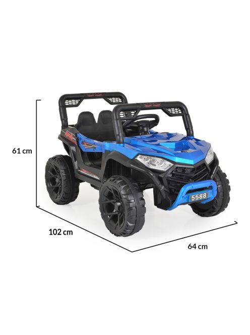 MONI Fast elektromos, akkumulátoros autó/buggy metál kék