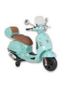 MONI Vespa elektromos, akkumulátoros kismotor 801 GTS Super 12V  MENTAZÖLD