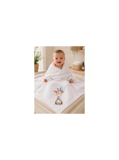 Tetra kifogó - fürdőlepedő 140x140cmcm Zsiráf