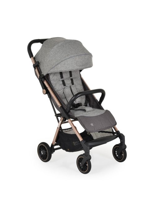 BERLIN PRÉMIUM utazó babakocsi, 1 gombbal csukható, 22kg SZÜRKE