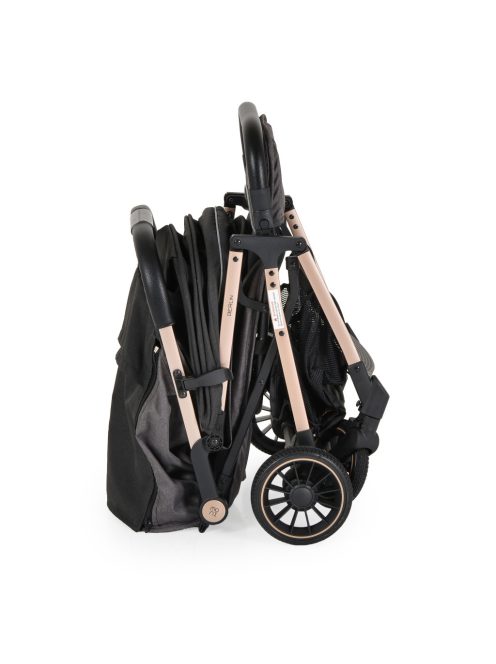 BERLIN PRÉMIUM utazó babakocsi, 1 gombbal csukható, 22kg FEKETE