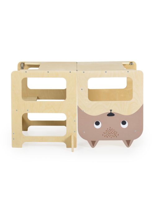 FA MONI Tanuló torony MONTESSORI, fellépő, rajzasztallá alakítható