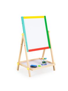   Fajáték MONI fatábla 2 oldalas, fehér és fekete tábla rajzoláshoz