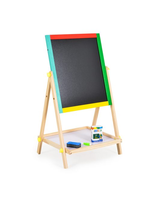 Fajáték MONI fatábla 2 oldalas, fehér és fekete tábla rajzoláshoz