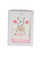 MUM Zsiráfos takaró 90*100cm PINK/rózsa