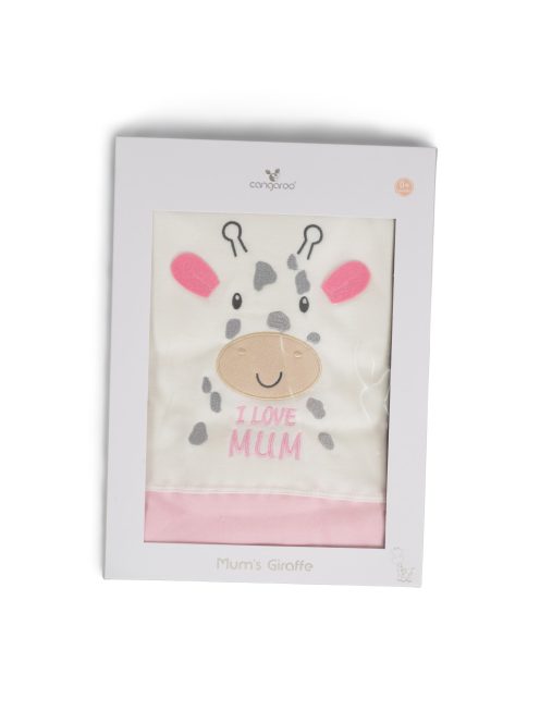 MUM Zsiráfos takaró 90*100cm PINK/rózsa