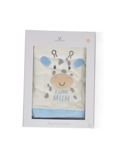 MUM Zsiráfos takaró 90*100cm KÉK