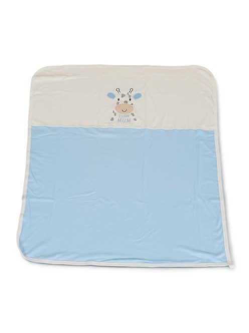 MUM Zsiráfos takaró 90*100cm KÉK