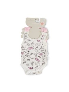 BABARUHA BODY 3 dbos ujjatlan body szett PINK
