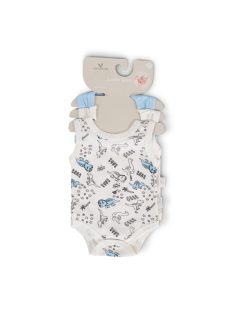 BABARUHA BODY 3 dbos ujjatlan body szett KÉK
