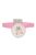 BEAR előke hosszú ujjal, macis mintával, pvc/textil PINK