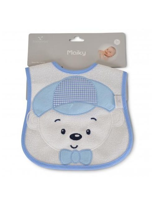 MAIKY előke 2 rétegű, tépőzáras, fiú KÉK