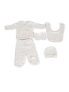 BABARUHA kihozós szett, újszülött ruhacsomag díszdobozban PINK/rózsa