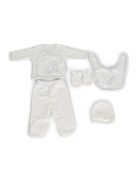 BABARUHA kihozós szett, újszülött ruhacsomag díszdobozban KÉK