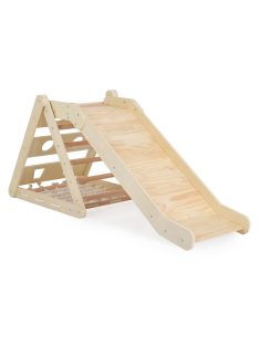 FA MÁSZÓKA 3IN1 csúszda, Montessori 155*57cm NATUR