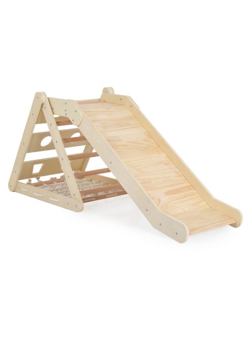 FA MÁSZÓKA 3IN1 csúszda, Montessori 155*57cm NATUR Pikler