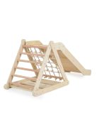 FA MÁSZÓKA 3IN1 csúszda, Montessori 155*57cm NATUR Pikler