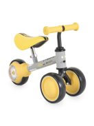 WEE mini futóbicikli 3 kerekű, elöl 2 kerék, világító hátsó kerékkel SÁRGA