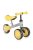 WEE mini futóbicikli 3 kerekű, elöl 2 kerék, világító hátsó kerékkel SÁRGA