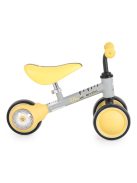 WEE mini futóbicikli 3 kerekű, elöl 2 kerék, világító hátsó kerékkel SÁRGA