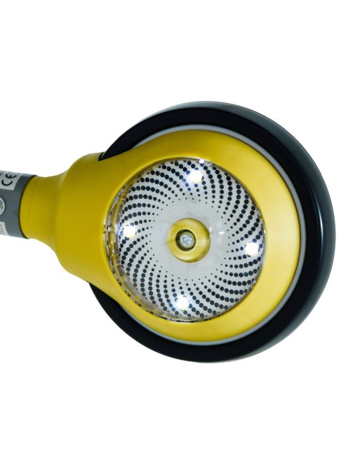 WEE mini futóbicikli 3 kerekű, elöl 2 kerék, világító hátsó kerékkel SÁRGA