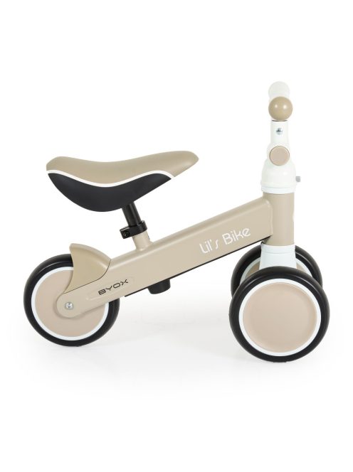 LIL'S mini futóbicikli 3 kerekű, elöl 2 kerék, elfordítható kormánnyal BÉZS