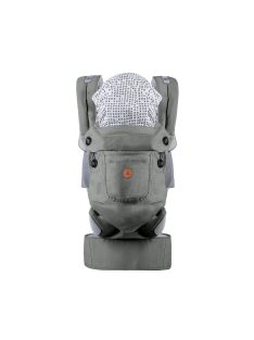 BORA bébi hordozó 3 poziciós, pamut SZÜRKE