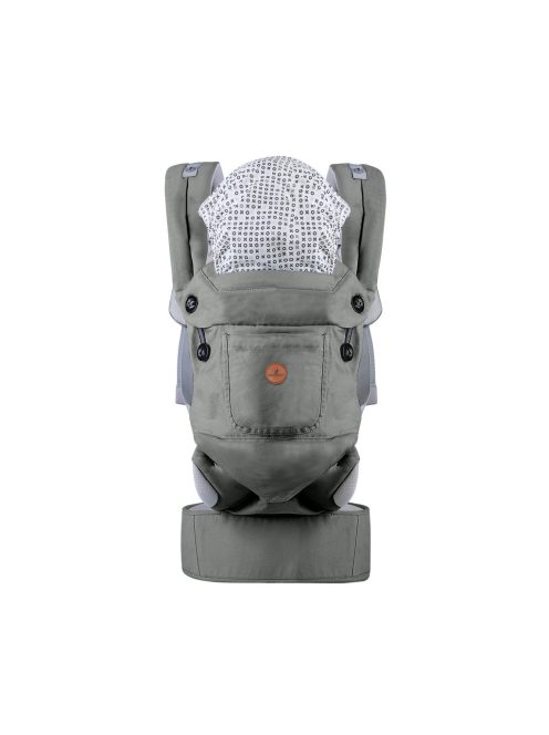 BORA bébi hordozó 3 poziciós, pamut SZÜRKE