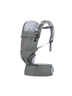 BORA bébi hordozó 3 poziciós, pamut SZÜRKE