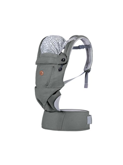 BORA bébi hordozó 3 poziciós, pamut SZÜRKE