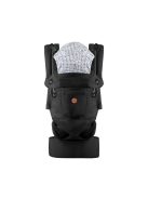 BORA bébi hordozó 3 poziciós pamut FEKETE