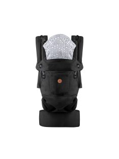 BORA bébi hordozó 3 poziciós pamut FEKETE