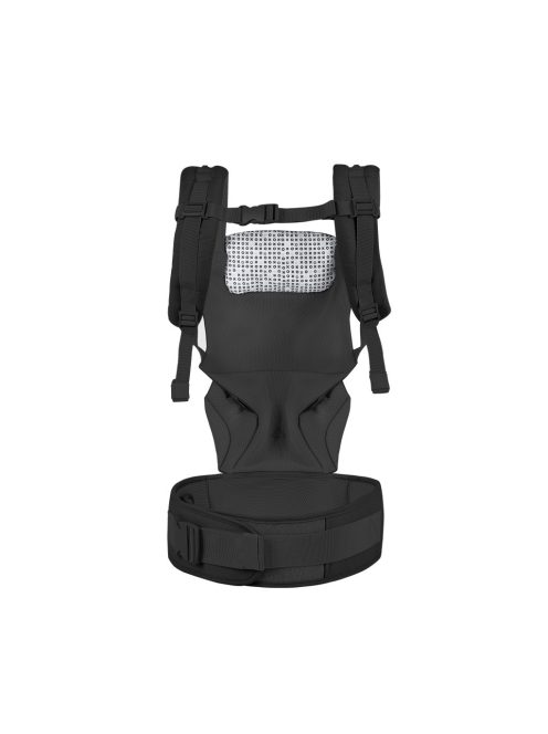 BORA bébi hordozó 3 poziciós pamut FEKETE