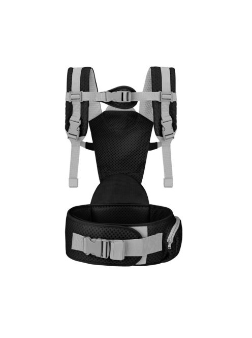 MISTRAL bébi hordozó 3 poziciós, ergonomikus, hálós FEKETE