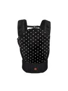 MUSON bébi hordozó 2 poziciós pöttyös FEKETE