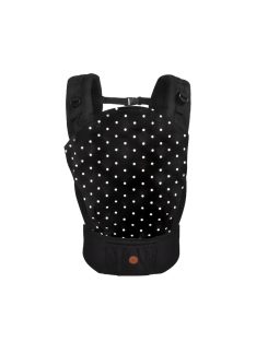 MUSON bébi hordozó 2 poziciós pöttyös FEKETE