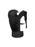 MUSON bébi hordozó 2 poziciós pöttyös FEKETE