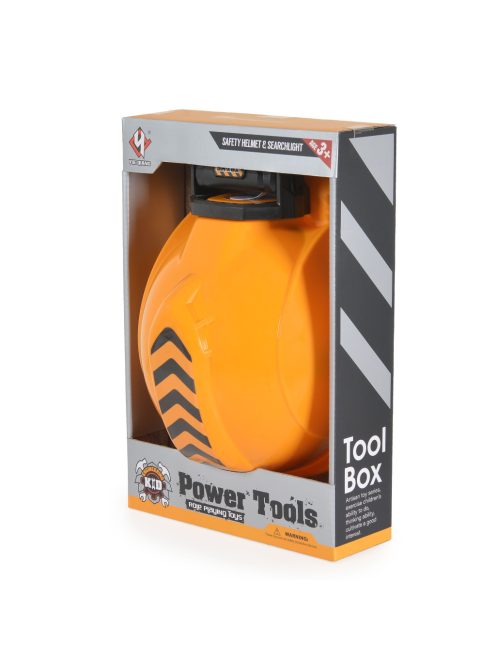 FIÚ játék sisak fejlámpával SÁRGA