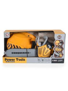 FIÚ játék fűrész és sisak SÁRGA/FEKETE