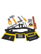 FIÚ játék szerszámszett dobozban SÁRGA/FEKETE