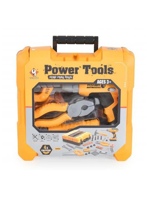 Szerszámkészlet aktatáskában SÁRGA