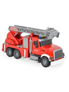   FIÚ játék AUTÓ Tűzoltó autó hanggal és vízspriccelő funkcióval 36cm PIROS