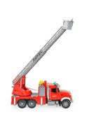 FIÚ játék AUTÓ Tűzoltó autó hanggal és vízspriccelő funkcióval 36cm PIROS