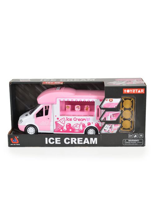 MONI Fagyiárus autó hangokkal és fényekkel RÓZSASZÍN