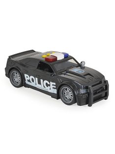 FIÚ játék AUTÓ Rendőrautó hangokkal, fényekkel FEKETE