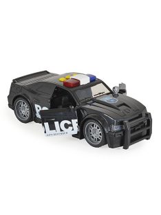 FIÚ játék AUTÓ Rendőrautó hangokkal, fényekkel FEKETE